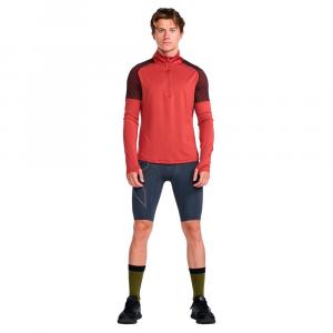 Спортивная футболка 2XU Light Speed half zip, красный