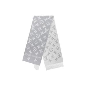 LOUIS VUITTON Шерстяной вязаный шарф женский разноцветный, Gray