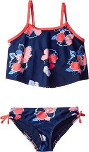 Раздельный купальник-бикини Tommy Hilfiger для девочек с защитой от солнца UPF 50+, быстросохнущий, Blue Lorianne