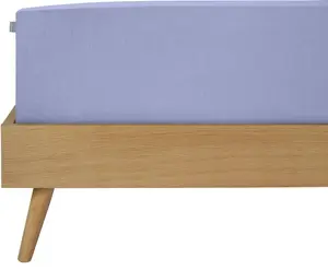 Простыня Schiesser "Elli, 97 % хлопка и 3 % эластана", для высоких матрасов и кроватей с пружинными матрасами, MADE IN GREEN от OEKO-TEX 150х200 см, 1 шт., цвет Lavendel