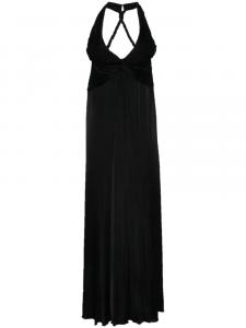 Длинное платье TOM FORD с перекрученными деталями, черный