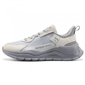 361° Нескользящие дышащие низкие повседневные туфли женские серо-бежевого цвета