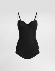 Слитный купальник с балконетной чашкой Dolce & Gabbana, черный