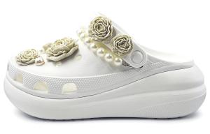 Crocs Сабо Crush Clog унисекс белые