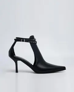 Женские туфли на каблуке с пряжкой на щиколотке Replay, черный