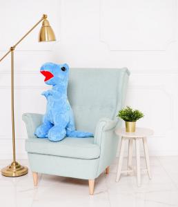 Мишка Тедди Густав, Динозавр Эди, синий, 90см Miś Gustaw