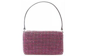 Alexander Wang Сумка через плечо из кожи наследницы с текстильными вставками женская персиково-розовая