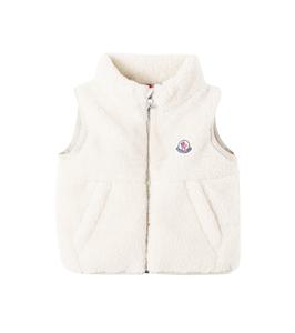 Жилет-тедди Baby Ernst с пуховыми вставками Moncler Enfant, Light Beige