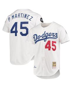 Мужское белое аутентичное джерси Pedro Martinez Los Angeles Dodgers 1993 Cooperstown Collection Home Mitchell & Ness, белый