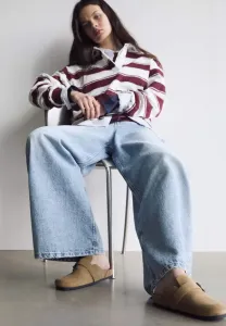 Мюли с пряжками Pull&Bear, Brown