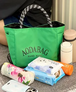 Двухцветная сумка/сумка для обеда/сумка с логотипом Florist, цвет Green