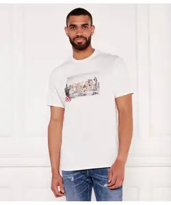 Футболка «Сад кактусов» Regular fit Guess Jeans, белый