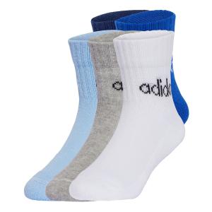 Спортивные носки ADIDAS PERFORMANCE Linear Ankle 5 Pairs Kids, Blue/Night Blue/Light Blue/Mottled Grey/White
