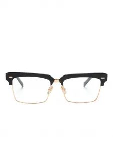 Очки в прямоугольной оправе Clubmaster Miu Miu Eyewear, черный