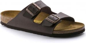 Женские кожаные сандалии Birkenstock Arizona, коричневый