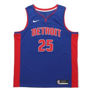 Футболка nba casual sports basketball jersey sw fan edition detroit pistons 25 blue Nike, синий