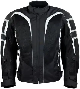 Мотоциклетная куртка Roleff "RO 607", 4 кармана, с полосками безопасности, серый