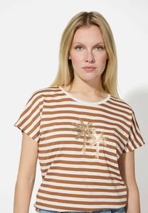 Футболка с принтом More & More, светло-коричневый