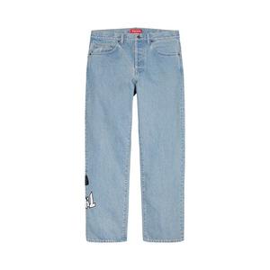 Джинсы Supreme x Thrasher Regular Jean, Washed Blue