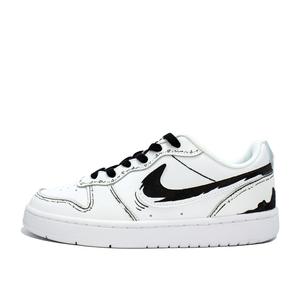 Детские скейтерские кроссовки Court Borough для младших школьников Nike, черный/белый