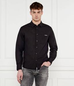 Льняная рубашка Regular fit Calvin Klein Jeans, черный
