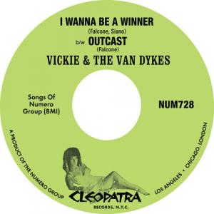 Сингл 7" Vickie & the Van Dykes: I Wanna Be A Winner B/w Outcast