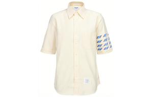 THOM BROWNE Мужская рубашка светло-бежевого цвета