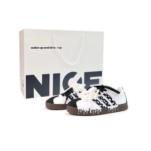 Adidas Vl court 2.0 spotted cow износостойкие и легкие низкие кроссовки для скейтбординга unisex black white