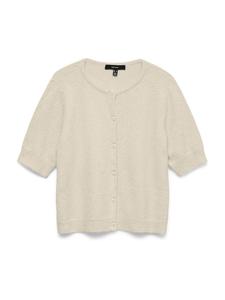 VERO MODA Вязаный кардиган 'VMDoffy' из шерсти белый