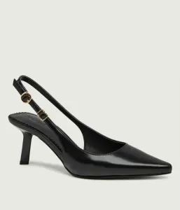 Selenny_Sling70_Bro кожаные туфли на шпильках Hugo, черный