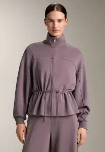 Мягкая на ощупь толстовка на молнии с регулируемой талией, высоким воротником и застежкой-молнией. Oysho, Mottled Purple