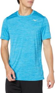 Мужская беговая футболка Mizuno J2MAA519, быстросохнущая, впитывающая пот, быстросохнущая