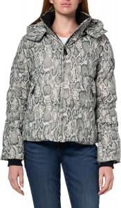GUESS женская куртка-пуховик Essie Gummy Animalier, Animalier Python Shade