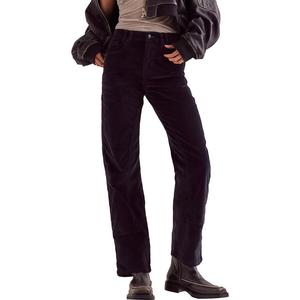 Брюки Free People Risk Taker Cord Straight Free People, Jet Black