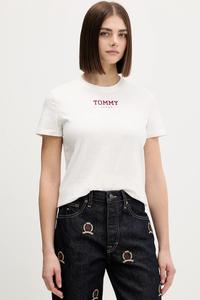 Хлопковая футболка Tommy Jeans, белый