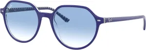 Солнцезащитные очки Ray-Ban RB2195 Thalia Square, Blue on Vichy Blue/White/Clear Gradient Blue