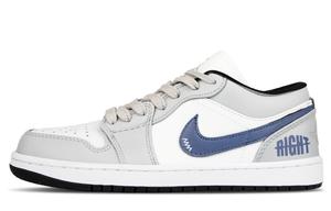 Jordan кроссовки Air 1 Cushioning низкие винтажные баскетбольные Unisex Gray