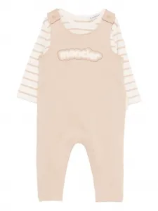 Полосатый комплект с брюками Moncler Enfant, нейтральный