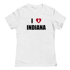 Футболка Junior'S i heart indiana с принтом Unbranded, белый