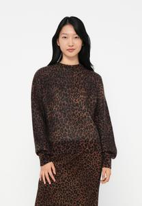 Джемпер lala Berlin KIRA BLEND LEO, Dark Brown/Multi-Coloured