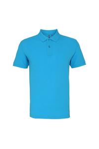 Простая рубашка-поло с короткими рукавами Asquith & Fox, синий