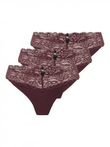 ONLY Трусики-стринги 'CHLOE GLITTER' красного цвета