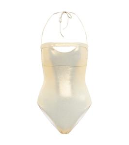 Купальник Nantes с бретелькой через шею Melissa Odabash, золотой