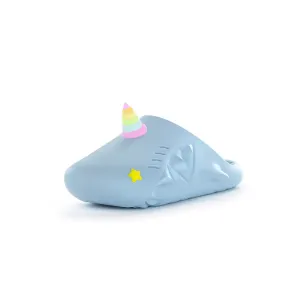 Сандалии Sharkicks Mule Unicorn Starry Eyes с закрытым носком унисекс HelloSlippers, Blue