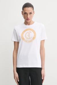 Хлопковая футболка Just Cavalli, белый