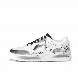 LiNing Acer Truncatum противоскользящие износостойкие низкие кроссовки для скейтбординга мужские Li-Ning, серый