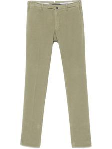 Incotex узкие брюки чинос, зеленый