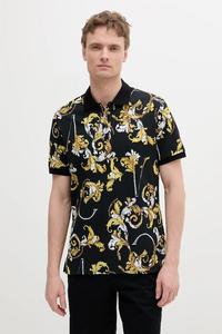 Хлопковая поло Versace Jeans Couture, черный