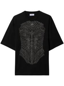 Off-White футболка Body Stitch, черный