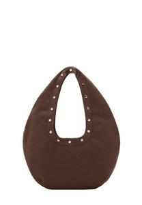 Сумка Mango OVAL SCHULTER MIT STUDS, Brown